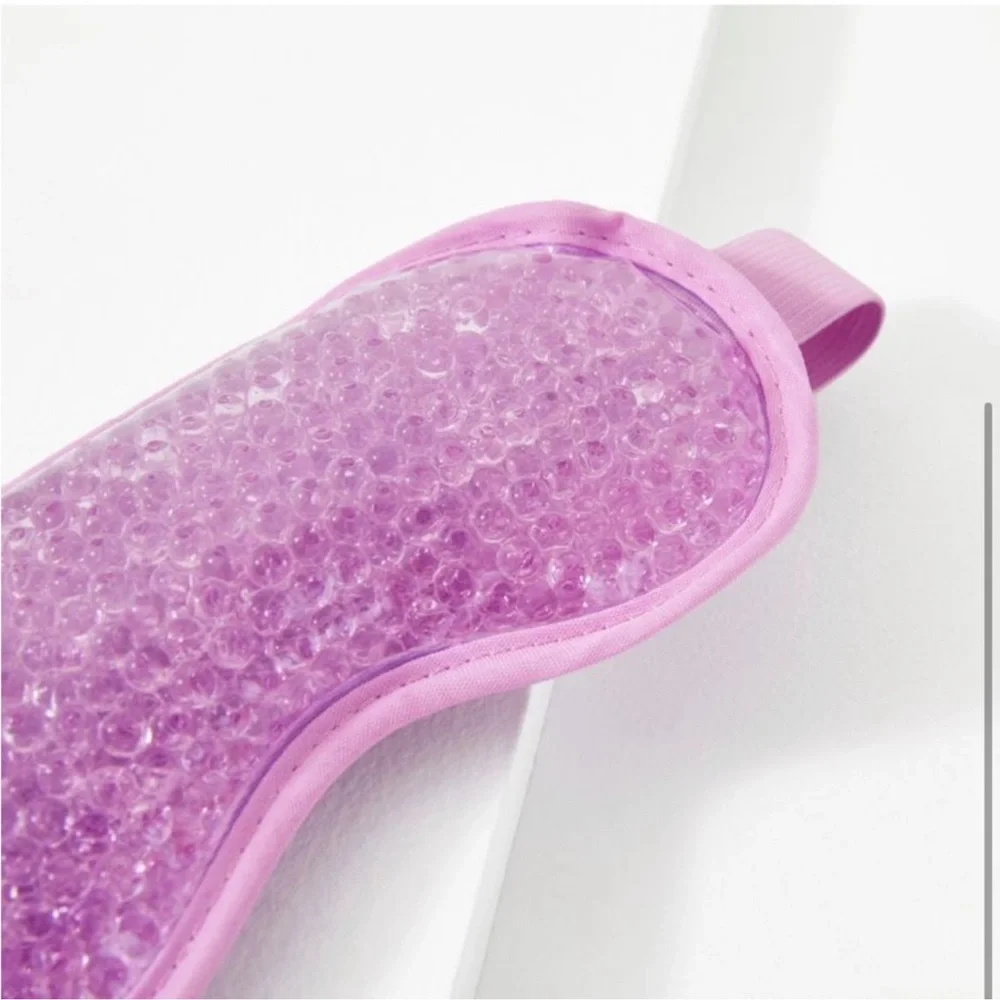 🆕 Grace & Stella Hot + Cool Gel Bead Sleep Mask in Purple Pink - Picture 2 of 11